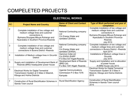 Compeleted Projects