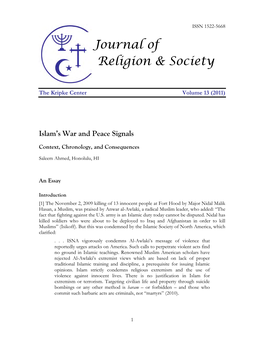 Journal of Religion & Society