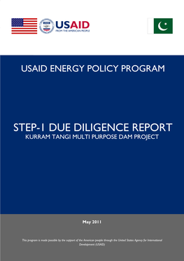 Step-1 Due Diligence Report Kurram Tangi Multi Purpose Dam Project