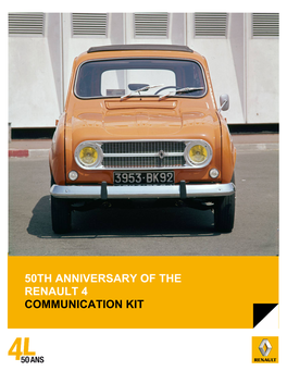 50Th Anniversary of the Renault 4 Communication Kit