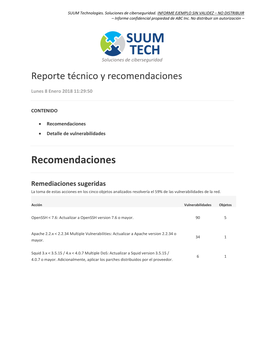 Recomendaciones