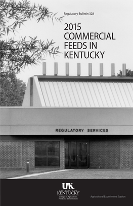 RB-328: Commercial Feeds in Kentucky, 2015