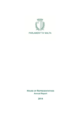 HOUSE of REPRESENTATIVES Annual Report