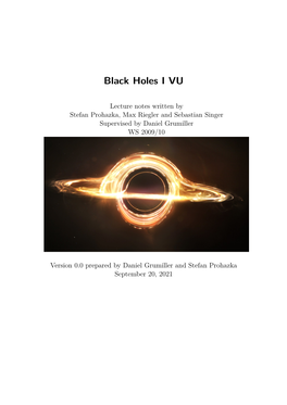 Black Holes I VU