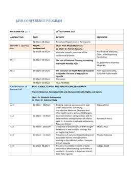 Conference Programme