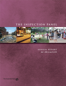 Annual Report July 1, 2009, to June 30, 2010
