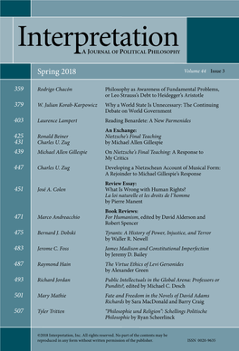 Spring 2018 Volume 44 Issue 3