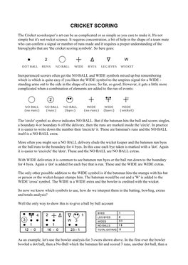 How to Score