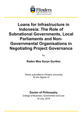 The Role of Subnational Governments, Local Parliaments and Non- Governmental Organisations in Negotiating Project Governance