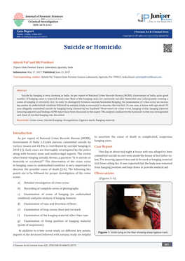 Suicide Or Homicide