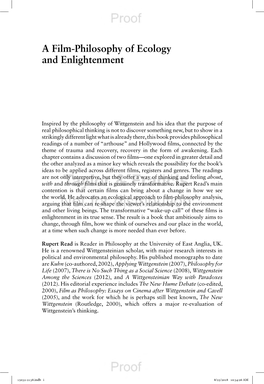 A Film-Philosophy of Ecology and Enlightenment