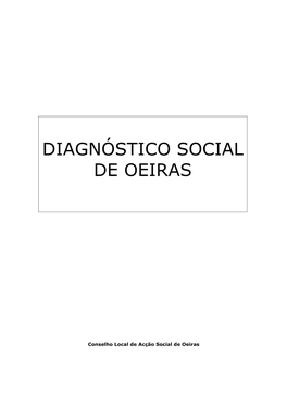 Diagnóstico Social De Oeiras