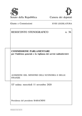 Senato Della Repubblica Camera Dei Deputati