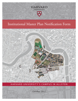 Institutional Master Plan Notification Form