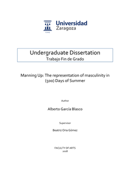 Undergraduate Dissertation Trabajo Fin De Grado