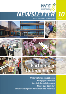 NEWSLETTER 10 Wirtschaftsnews Südwestpfalz 1 / 2 0 1 9