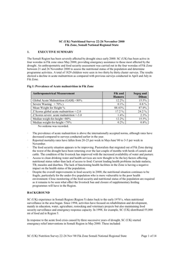 SC (UK) Nutrition Survey 22-26 Nov'00 Fik Zone Somali National Regional State Page 1 of 14 SC