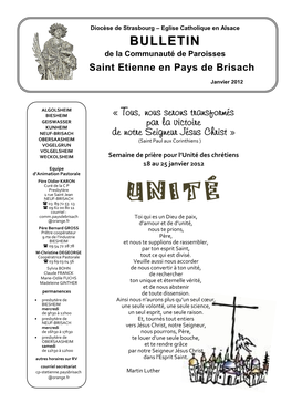 Bulletin Paroissial