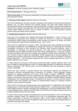 CATH Structural Classification of Proteins Aids Drug Discovery in the Pharmaceutical Industry