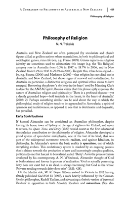 Philosophy of Religion