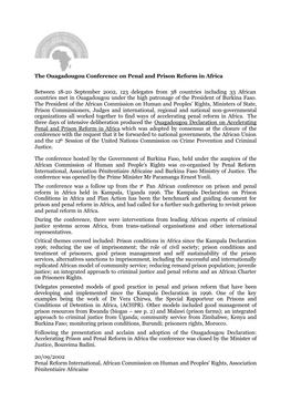 Ouagadougou Declaration