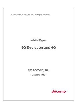 White Paper 5G Evolution and 6G