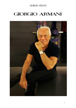 Historia De Giorgio Armani