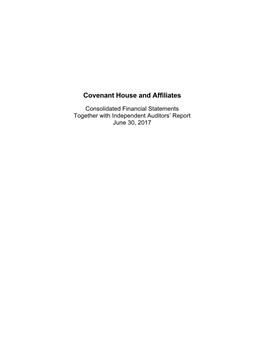 Covenant House and Affiliates