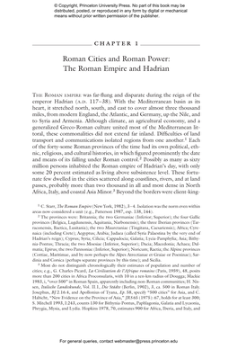 The Roman Empire and Hadrian