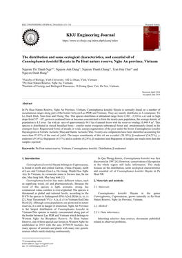 KKU ENGINEERING JOURNAL 2016;43(S1):121-124 Research Article