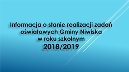 Informacja Oświatowa 2018/2019