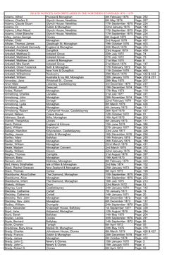 Death Notices and Obituaries Northern Standard 1870-1879