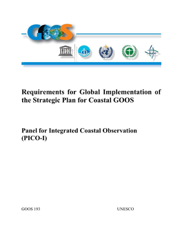 Requirements for Global Implementation of the Strategic Plan for Coastal GOOS