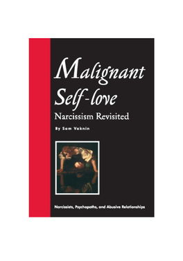 Malignant Self-Love: Narcissism Revisited