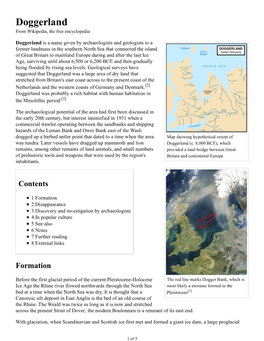 Doggerland, Wikipedia