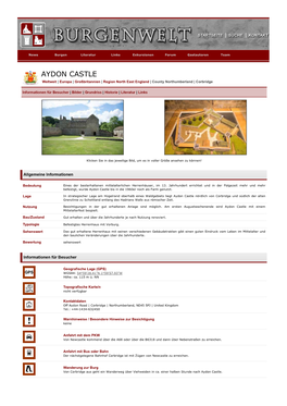 AYDON CASTLE Weltweit | Europa | Großbritannien | Region North East England | County Northumberland | Corbridge