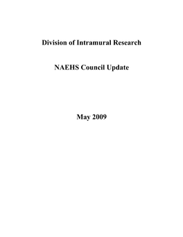 NAEHS Council Update