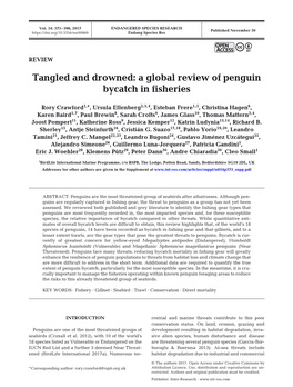 A Global Review of Penguin Bycatch in Fisheries