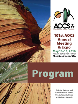 101St AOCS Annual Meeting & Expo