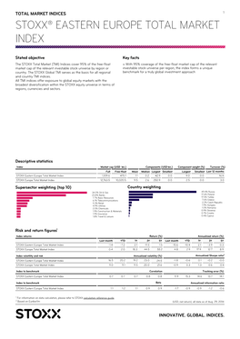 Stoxx® Eastern Europe Total Market Index