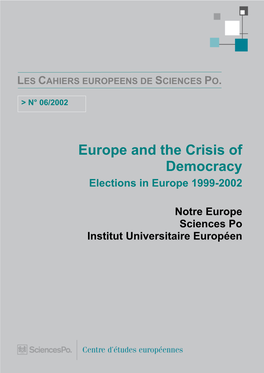 Europe and the Crisis of Democracy