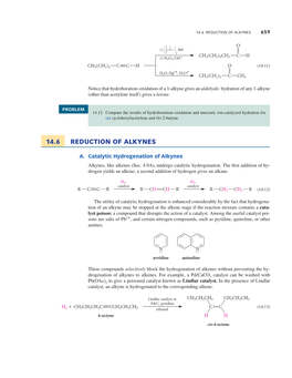 14.6 Reduction of Alkynes 659