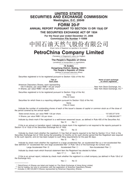 Petrochina Company Limited