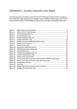 Facility Network in the NRDA