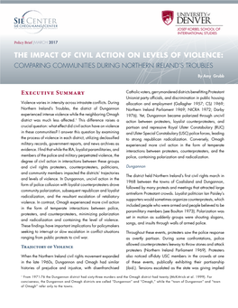 The Impact of Civil Action on Levels of Violence: Comparing Communities During Northern Ireland’S Troubles