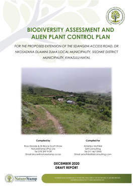 Biodiversity Assessment and Alien Plant Control Plan