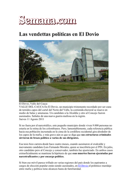 Las Vendettas Políticas En El Dovio