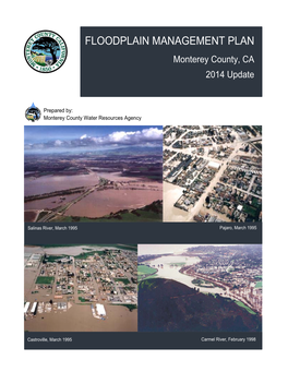 FLOODPLAIN MANAGEMENT PLAN Monterey County, CA 2014 Update 2014 Update