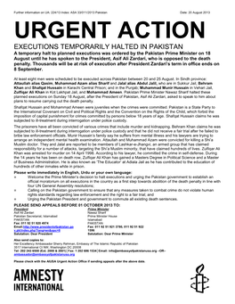 Urgent Action