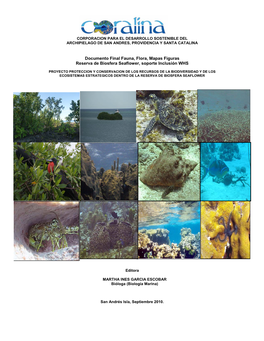 Documento Final Fauna, Flora, Mapas Figuras Reserva De Biosfera Seaflower, Soporte Inclusión WHS